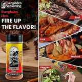 Everglades Heat Seasoning - Spicy Blend for Wings, Fish & Fries - 6 oz (Pack of 2)