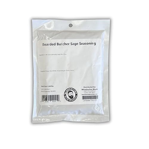 Bearded Butchers Sage Seasoning, 7 oz - For Up to 25 lbs of Meat - Perfect for Sausage, Meatballs, Pot Roasts, and More - No MSG, No Sugar - Ideal for