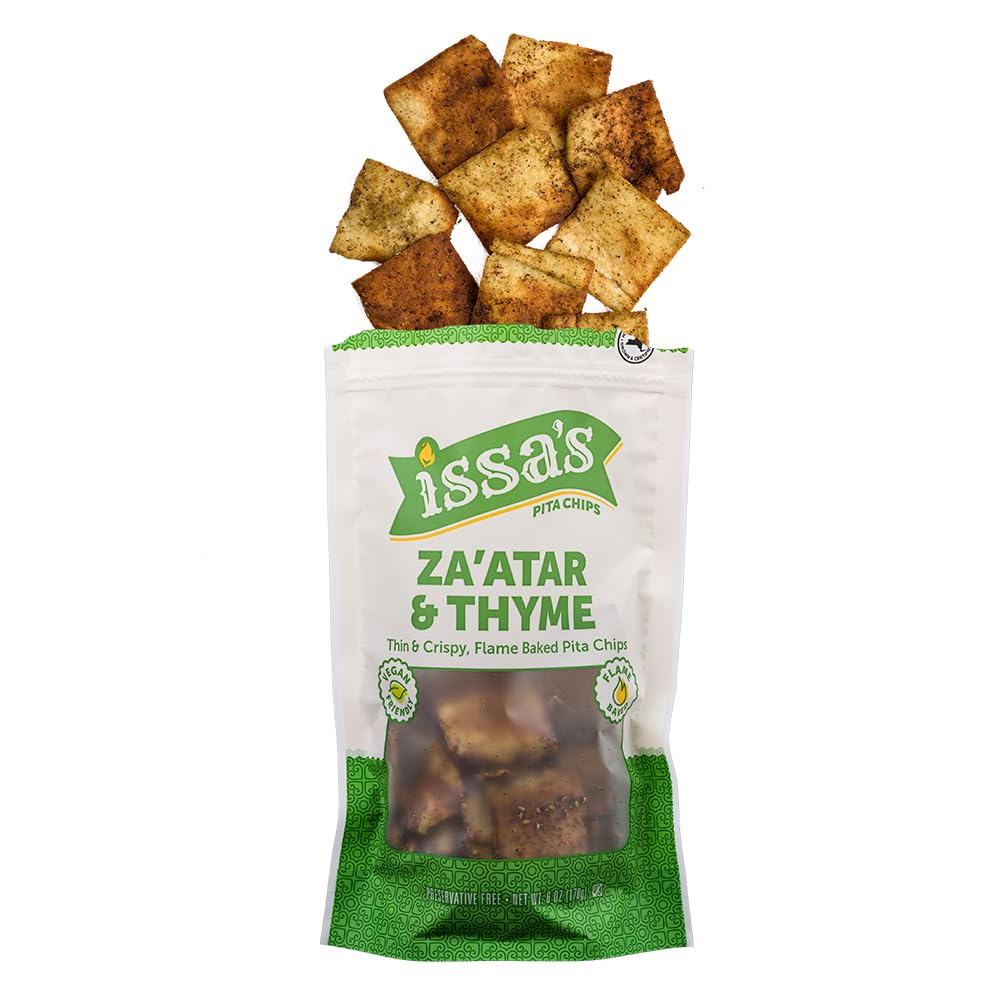 Issas Za'atar + Thyme Pita Chips, 6 OZ