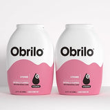 Obrilo Water Enhancer Liquid Flavoring Drops - ZERO Sugar/Calorie, Dye Free, Naturally Flavored Drink Syrup, 2.0 fl oz x 2 Bottles for Kids & Adults