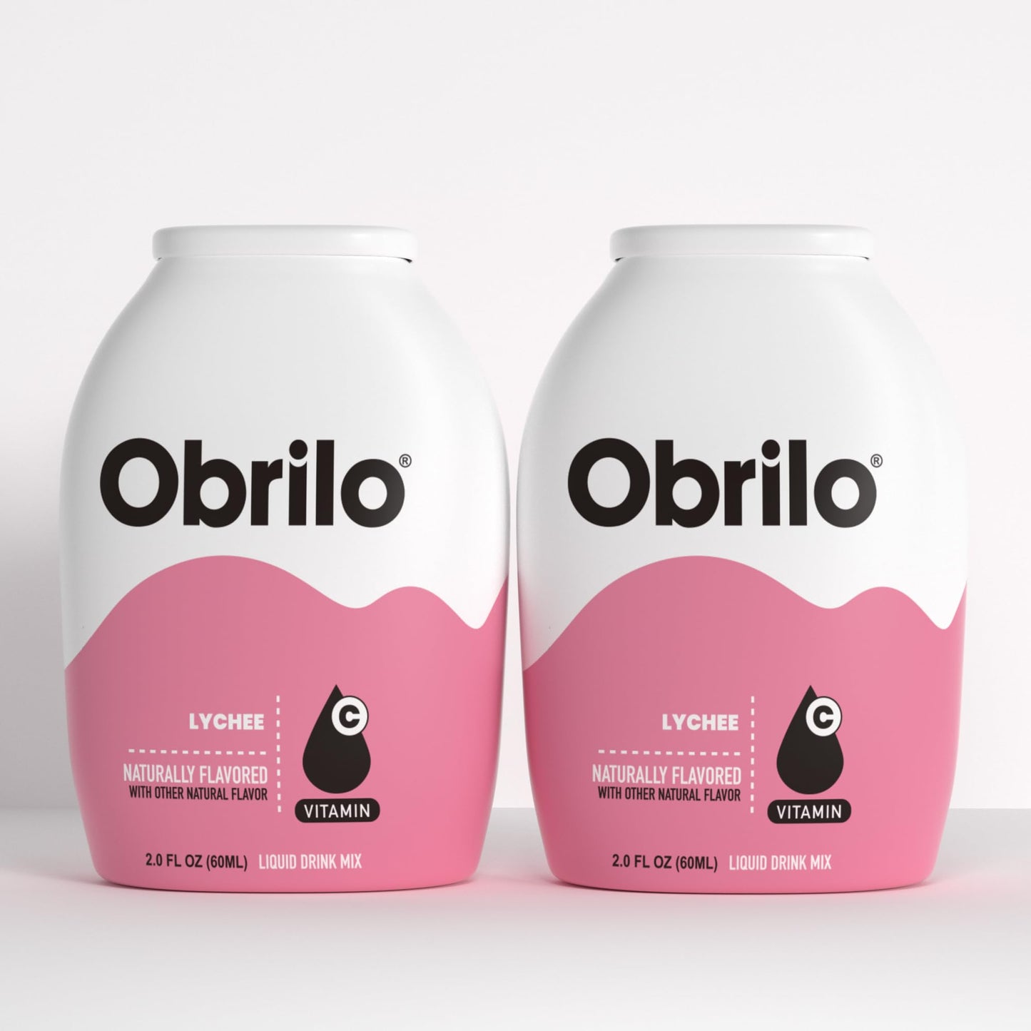 Obrilo Water Enhancer Liquid Flavoring Drops - ZERO Sugar/Calorie, Dye Free, Naturally Flavored Drink Syrup, 2.0 fl oz x 2 Bottles for Kids & Adults