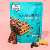 Little Secrets | Milk Chocolate Crispy Wafers | 10 Minis | Made in Europe | Nothing Artificial & No Sugar Alcohols | Sustainable Cocoa | 3.5 Ounce