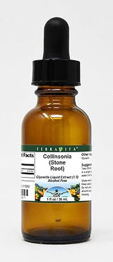 Collinsonia (Stone Root) - Glycerite Liquid Extract (1:5) - No Flavor (1 oz, ZIN: 513292) - 3 Pack