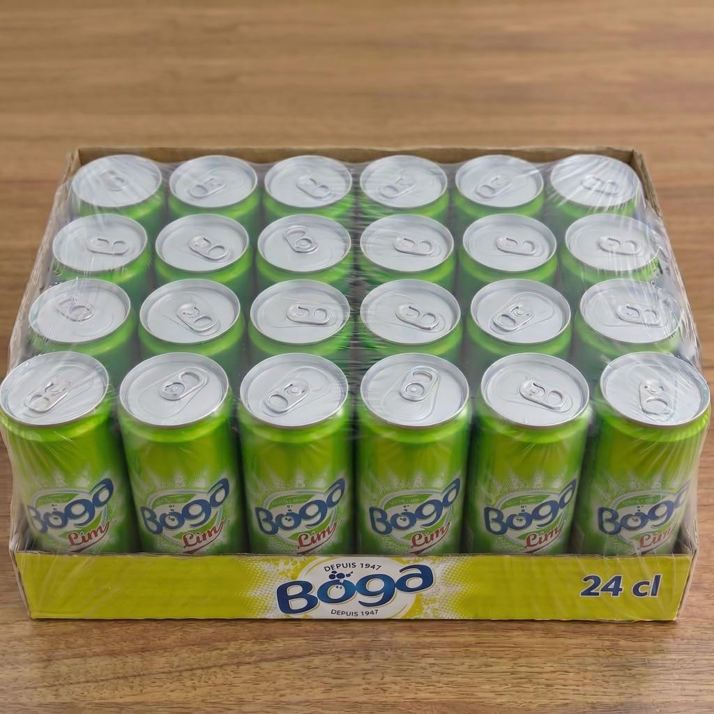 Iconic Tunisian Soda - Non Alcoholic Boga Cidre, Boga Lim & Apla - Sparkling Soft Drinks Assortment - Carbonated Fruit Flavored Soda - Refreshing