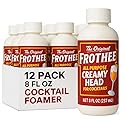 FROTHEE All Purpose Cocktail Foamer 8oz - Egg Substitute, Vegan, Gluten & Alcohol Free - For Cocktails, Mocktails, & Shaken Drinks, 12 Pack