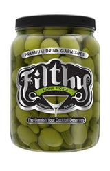 Filthy Pickle Stuffed Olive - Great flavor balance. Smooth, refined Olive and brine flavor with just enough salinity to make it mouth-watering. - 64oz