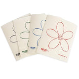 Skoy Cloth, 4-pack Versatile Swedish Dishcloths for Kitchen and Household Use, Reusable Cleaning Cloths, Planet-Friendly, Dishwasher and Dryer-Safe