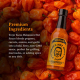 Trejo's Habanero Hot Sauce | Bold & Smoky with Sweet Carrot, Onion & Garlic | Handcrafted in USA | Vegetarian & Non-GMO | Perfect for Marinades