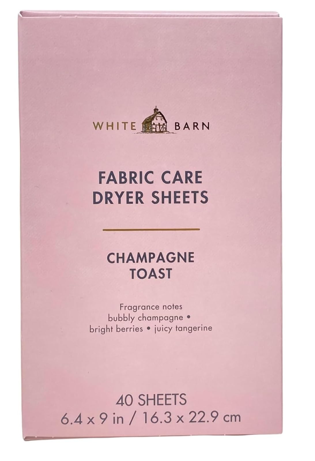 Bath & Body Works Champagne Toast Fabric Care Dryer Sheets - 40 Sheets
