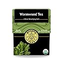 Buddha Teas - Organic Wormwood Tea - Herbal Tea - For Health & Wellbeing - With Antioxidants & Minerals - Clean Ingredients - Caffeine Free - OU