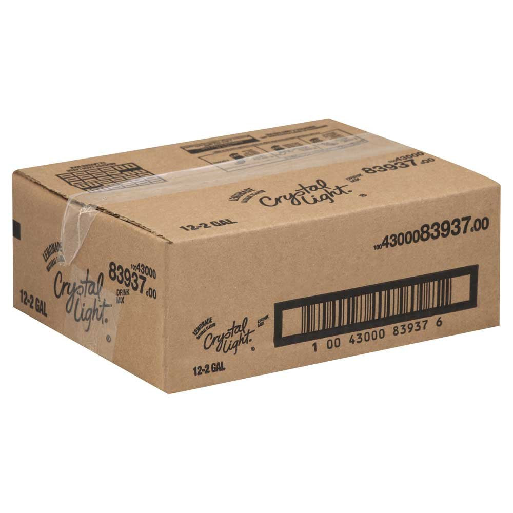 Crystal Light Lemonade Mix 12 Envelopes Per Case - Each Evelope Makes 2 Gallons