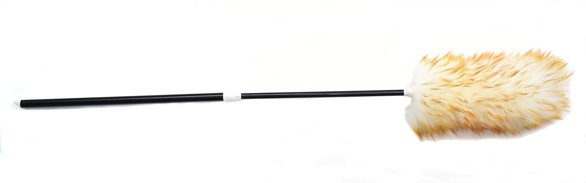 Surell Duster - Lambswool Feather Duster with Extendable 30" Handle - Anti Static Shearling Duster Head for Cleaning Cars, Ceiling Fans, Furniture