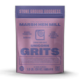 Marsh Hen Mill Unicorn Grits - Stone Ground Heirloom Blend of Pink Corn | Old-Fashioned Corn Grits | Gluten-Free & No Additives | Pure All-Natural