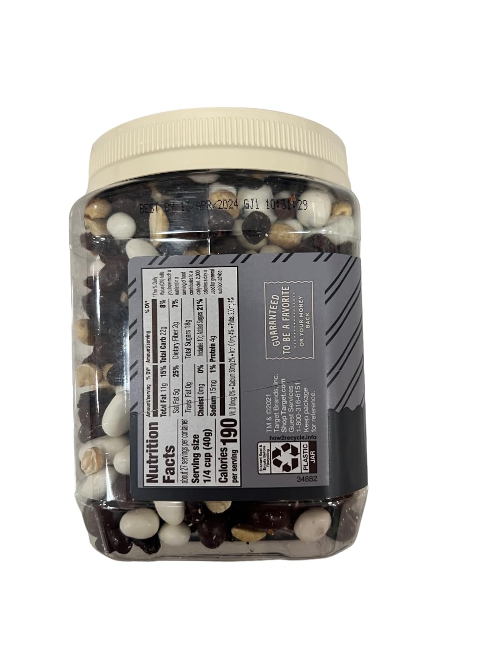 Black and White Trail Mix - 38 ounces