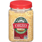 RiceSelect Orzo Pasta, Non-GMO, 26.5 oz (Pack of 4 Jars)