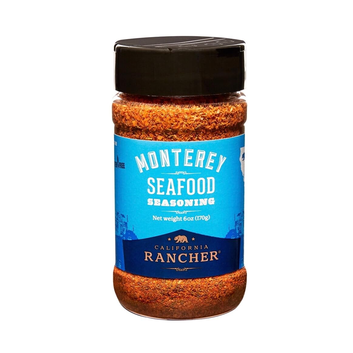 California Rancher Seafood Seasoning, 6oz | Lemon Dill Pepper Salt Blend, Coarse Texture, Gluten-Free, MSG-Free | For Salmon, Shrimp, Fish, Balanced