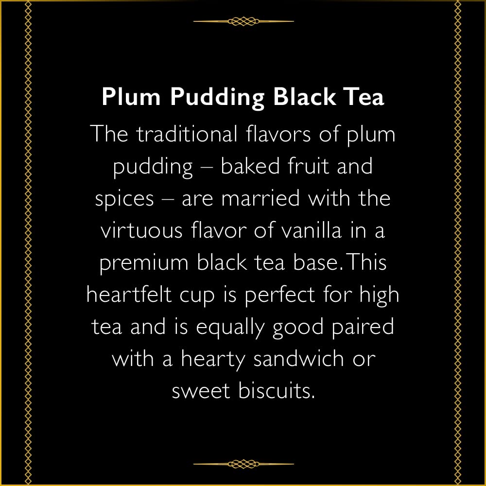 The Republic of Tea - Downton Abbey Daisy and Mrs. Patmore’s Tea, 36 Tea Bags, Plum Pudding Black Tea