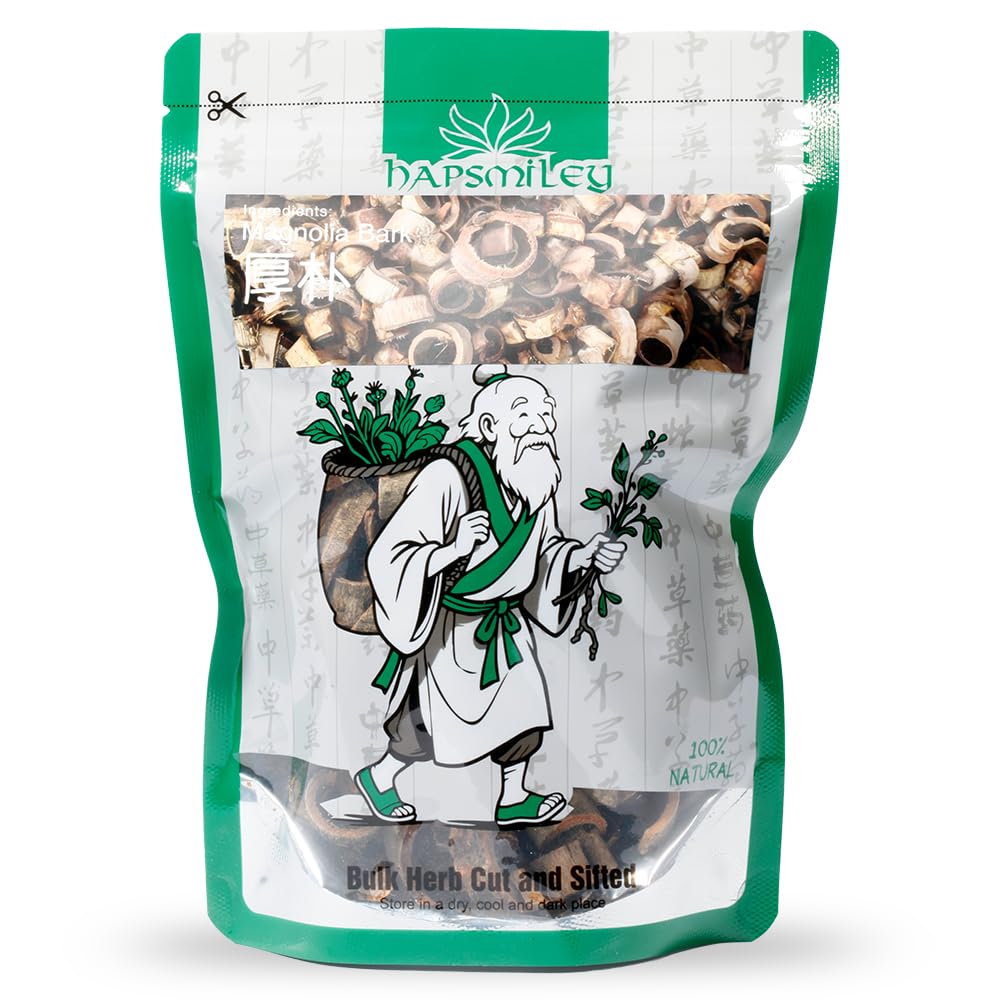 Hapsmiley Magnolia Bark (Magnoliae Officinalis Cortex/Hou Po/??) Dried Bulk Herbs - 3.5 oz (100g)