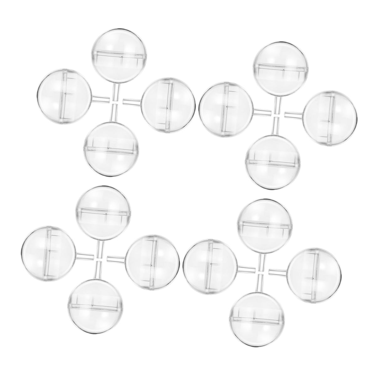 STOBAZA 100Pcs Lidded Chocolate Cup Holders for Valentine's Day Transparent Candy Bouquet Support for Flower Packaging and Chocolate Ball Presentation