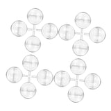 STOBAZA 100Pcs Lidded Chocolate Cup Holders for Valentine's Day Transparent Candy Bouquet Support for Flower Packaging and Chocolate Ball Presentation