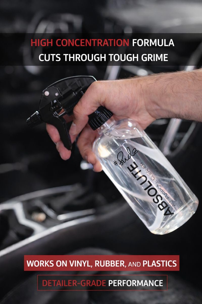 Absolute All Purpose Cleaner - Cleans leather, fabric, tires, wheels, engine bay, vinyl, shoes, + more - 16 oz.