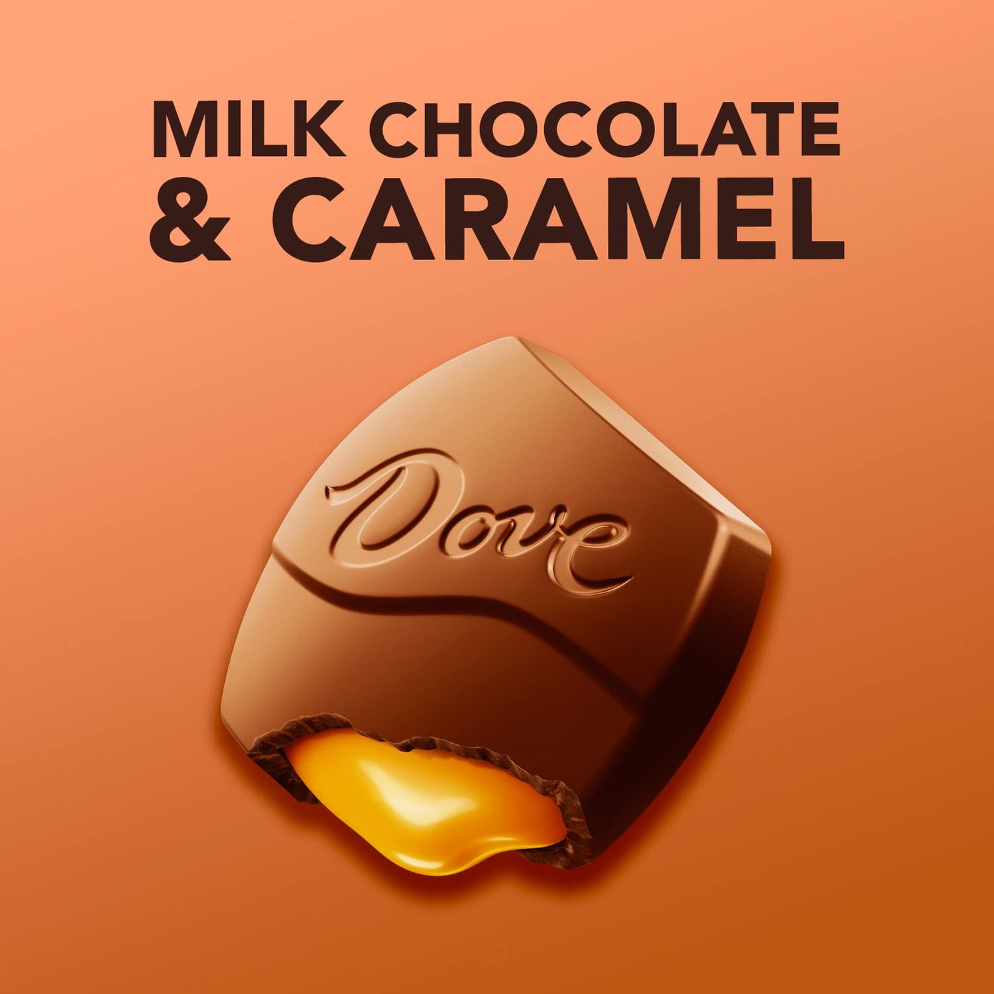 DOVE PROMISES Chocolate Large Promises, Milk Chocolate Caramel Candy, 2.75oz Bars (Candy Bulk Pack of 20)