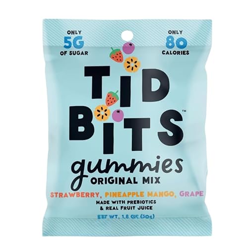 TiDBiTS Gummy Candies (1.8oz) - Swedish Candy - Gummies Fish Chews - Mini Swedish Bulk Inspired Fish Candy Snack