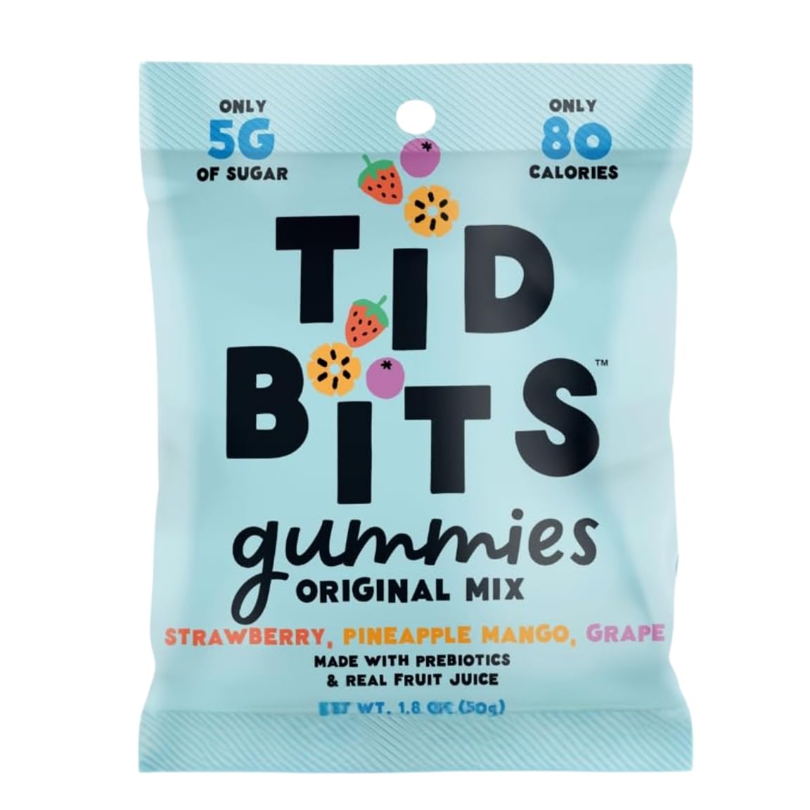 TiDBiTS Gummy Candies (1.8oz) - Swedish Candy - Gummies Fish Chews - Mini Swedish Bulk Inspired Fish Candy Snack