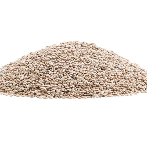 Gerbs Raw White Chia Seeds 4 lbs. | Small-Batch Packed in Resealable Bag, No Artificial Additives | Mildly Nutty Flavor, Ideal for Yogurt, Oatmeal