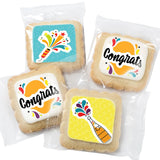 Congrats Gift Cookies Congratulations Gift Basket 4 Pack For Kids Men Women Graduation Friend New Job New House Promotion | Nut Free | Kosher