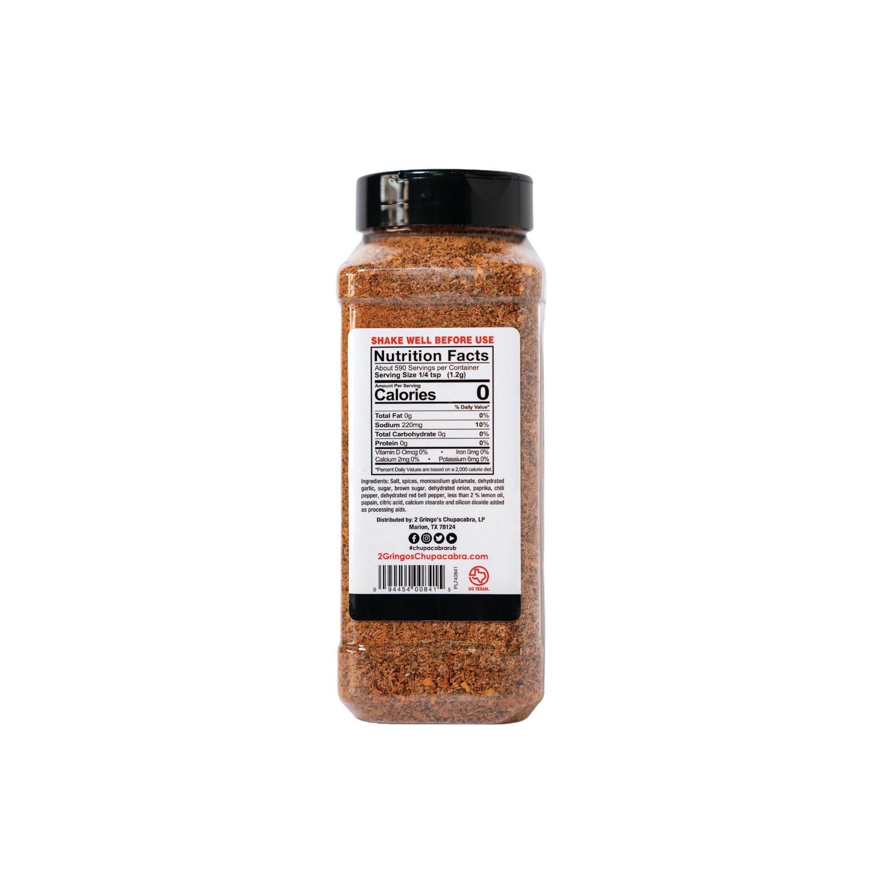 2 Gringos Chupacabra Steak Seasoning, 25 Ounces