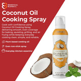 Coconut Oil Non-Stick Cooking Spray with MCT Oil, 3-Pack, No Propellants, Baking, Sautéing, Grilling & Seasoning, Quality Crafted in USA, Net Wt 5oz