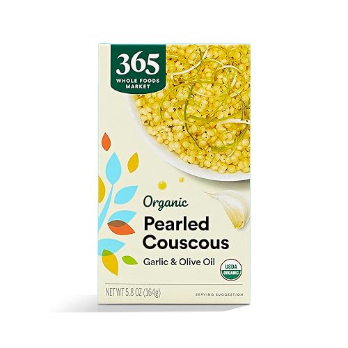 365 by Whole Foods Market, Organic Pearled Couscous Garlic Olive Oil, 5.8 Ounce