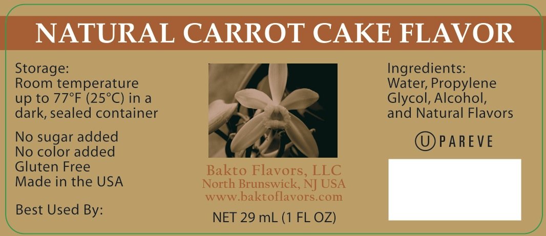 Bakto Flavors Baking Line, 1-ounce Bottles, Pack of 3 - White Cake Batter, Yellow Cake, and Carrot Cake