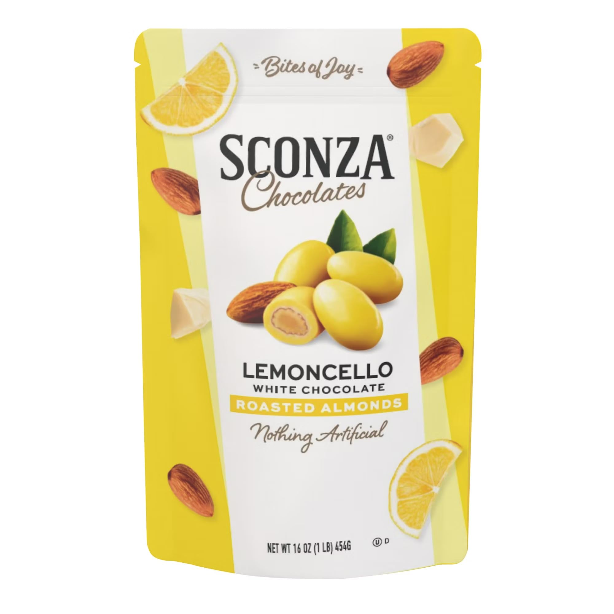 Sconza Lemoncello Almonds, 16 oz.
