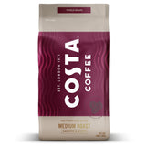 Costa Coffee Whole Bean Coffee, Signature Blend Medium Roast 12 Oz Bag for Espresso, Drip & Pour Over, Smooth & Nutty, Slow Roasted 100% Arabica Beans