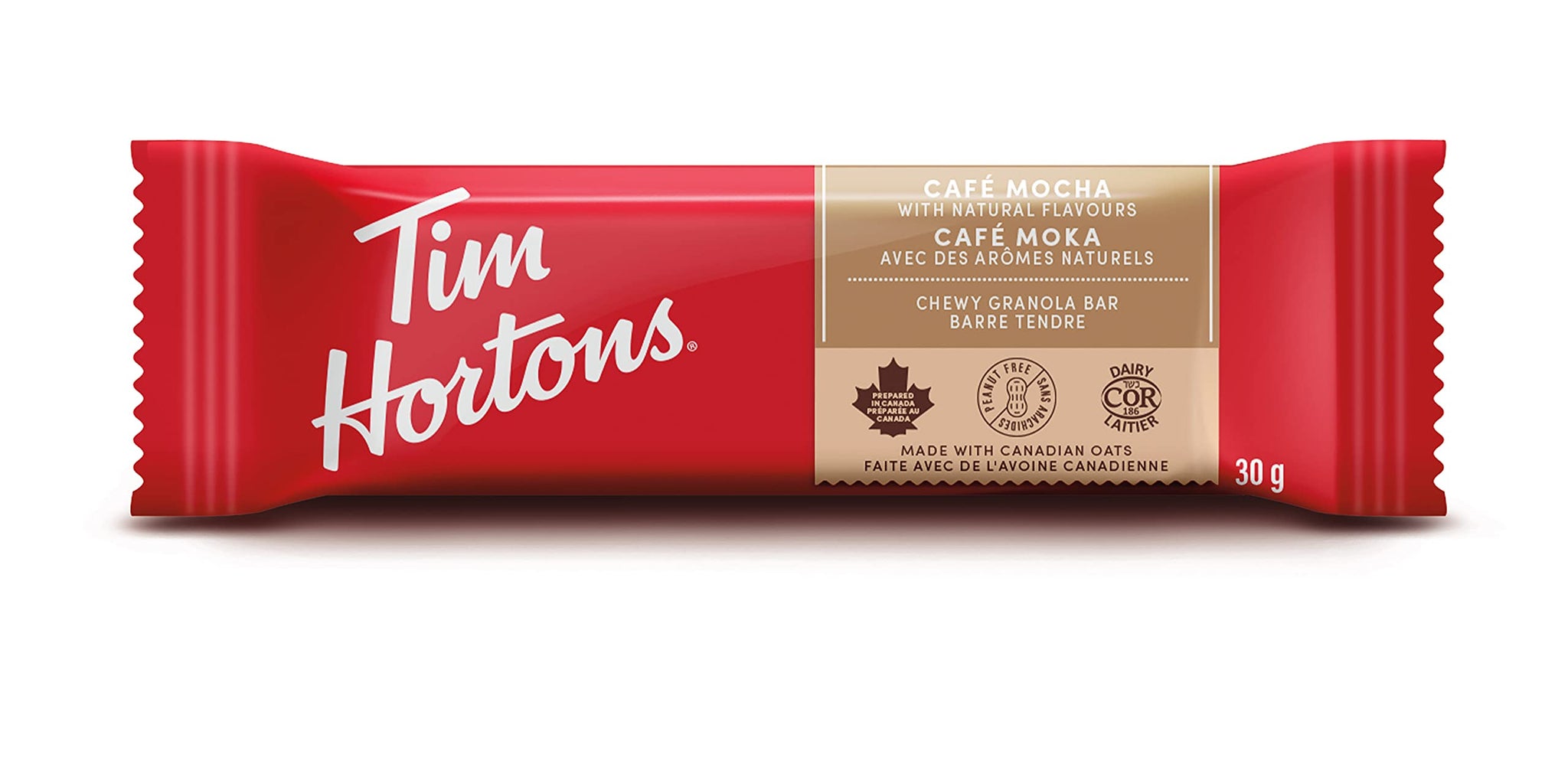 Tim Hortons Café Mocha Granola Bars, 150g/5.25 oz., (Imported from Canada)
