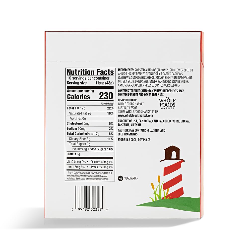 365 by Whole Foods Market, Cape Cod Trail Mix Multipack, 15 Ounce