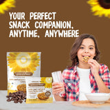 Grace’s Best Cookies - Sweet and Crunchy Small Snack Made With Natural, Quality Ingredients - Sunflower Seeds and Chocolate Chips - Pack of 2 (12oz)