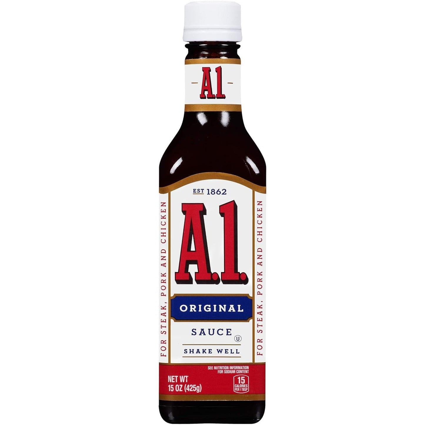 A.1. Original Steak Sauce - Classic Bold Flavor with Tomato, Garlic & Crushed Oranges, 5 oz Bottles (Pack of 6)
