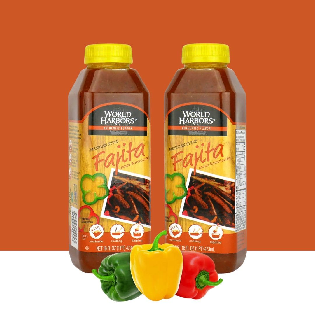 World Harbors Sauce & Marinade Fajita -- 16 fl oz