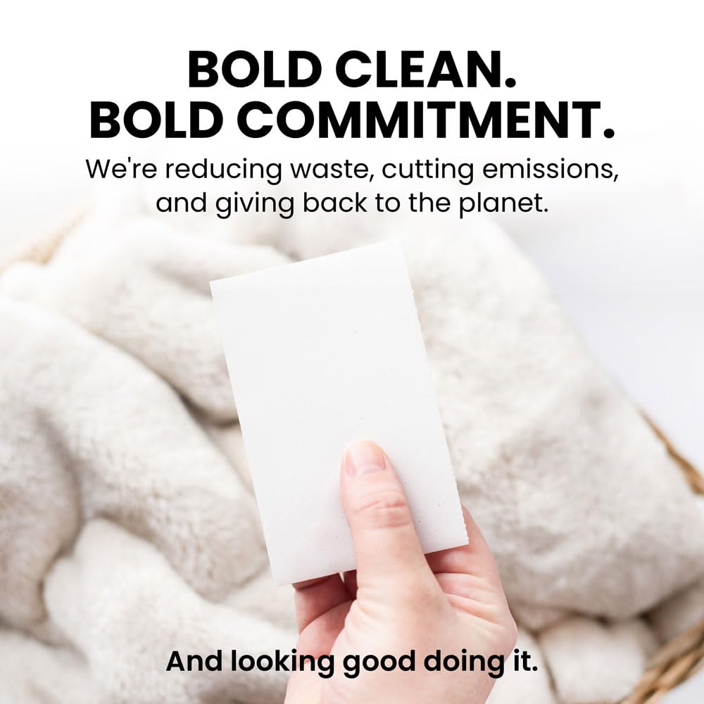OceanEco™ Earth-Friendly Laundry Detergent Strips - 64 Loads | Ultra-Concentrated, Zero-Waste, Biodegradable, Cruelty-Free & Vegan (Fragrance Free)