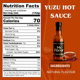 Mr. Flavor Yuzu Hot Sauce - Exotic Citrus Blend for Gourmet Dishes, Subtle Heat, Perfect for Seafood & Cocktails, 5oz