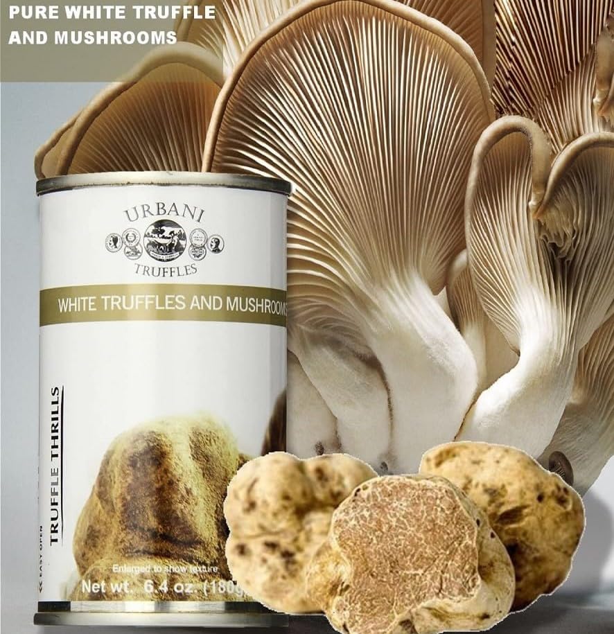 Mushroom & White Truffle Sauce 6.4oz, Italian for Pasta, Pizza, Meat & Fish