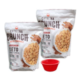 KING BUY BOX 1 PCS cup Bundle with Crunch Keto Friendly Cereal, 20 Ounce, Gluten Free. 2PACK. compatible with Catalina Crunch