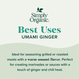 Simply Organic Sheet Pan Seasoning, Umami Ginger, 0.99 Ounce (Pack of 1)