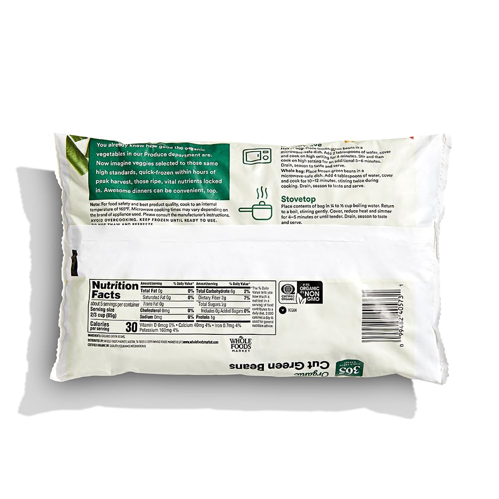 365 by Whole Foods Market, Organic Cut Green Beans, 16 oz
