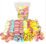 Susa Candy Swedish Candy (.5 lbs) Sweet and Sour Mix - Ovals & Skulls, Melon Booms, Ring, Fizzy Balls, Cola Pacifiers, Hand Packed in Sweden