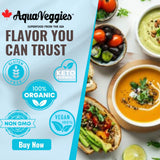 Aqua Veggies Organic Atlantic Dulse Flakes Sea Vegetable, Wild-Harvested, Sun-Dried Superfood Seaweed Snacks| Rich in Iodine, B12, Iron, Calcium