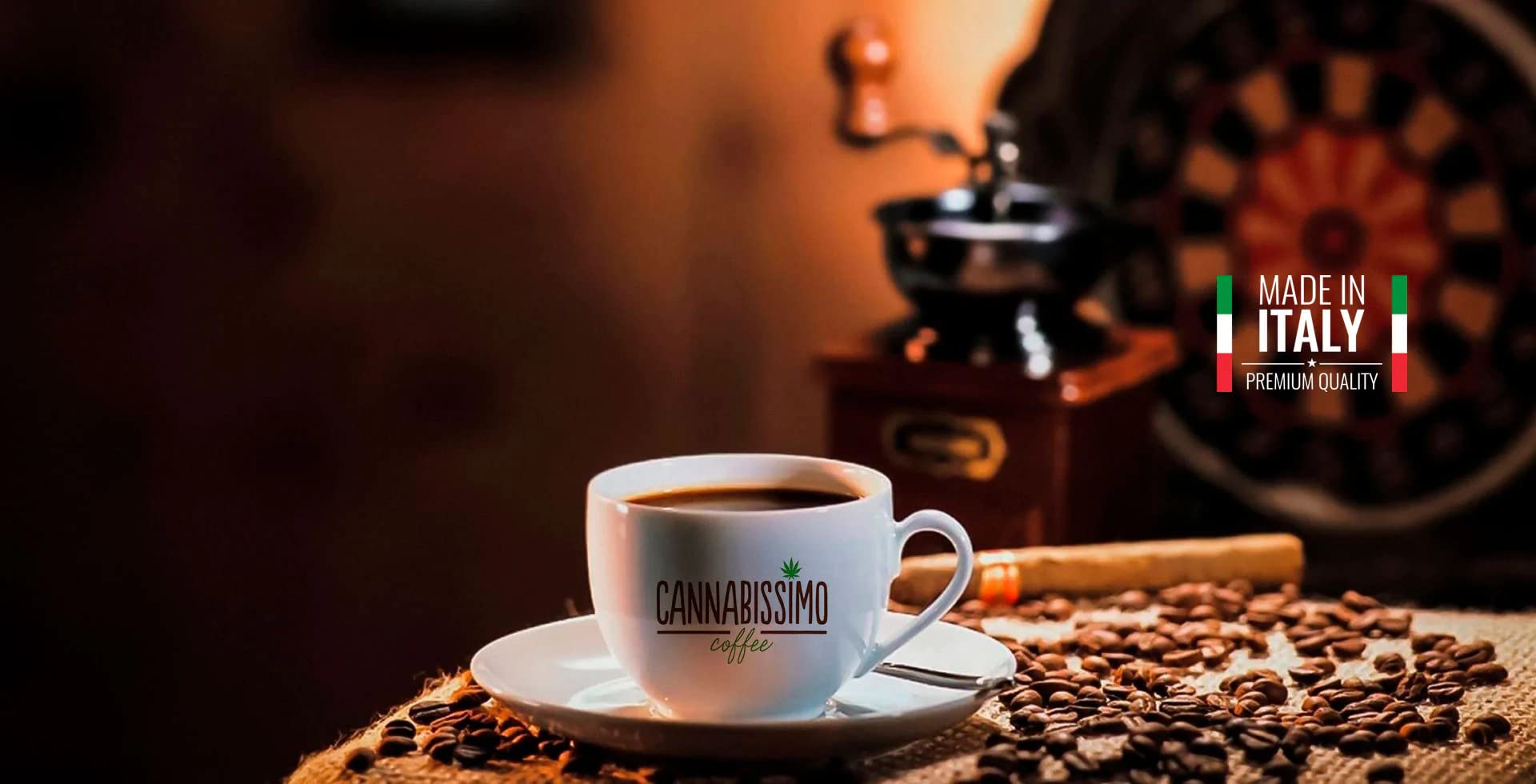 Fresh Ground Gourmet Coffee with Hemp Seeds